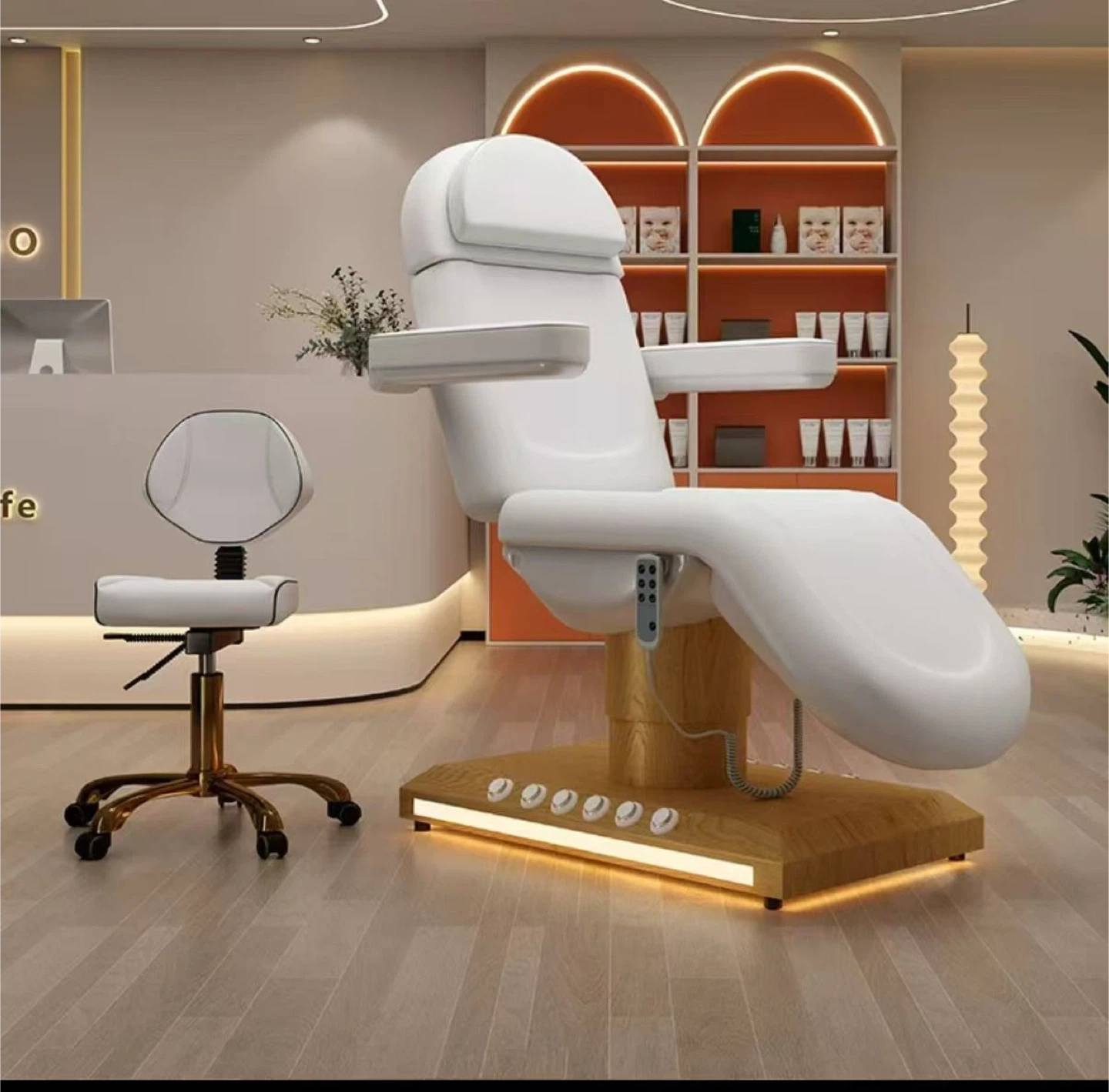 White Spa Bed / Facial Chair