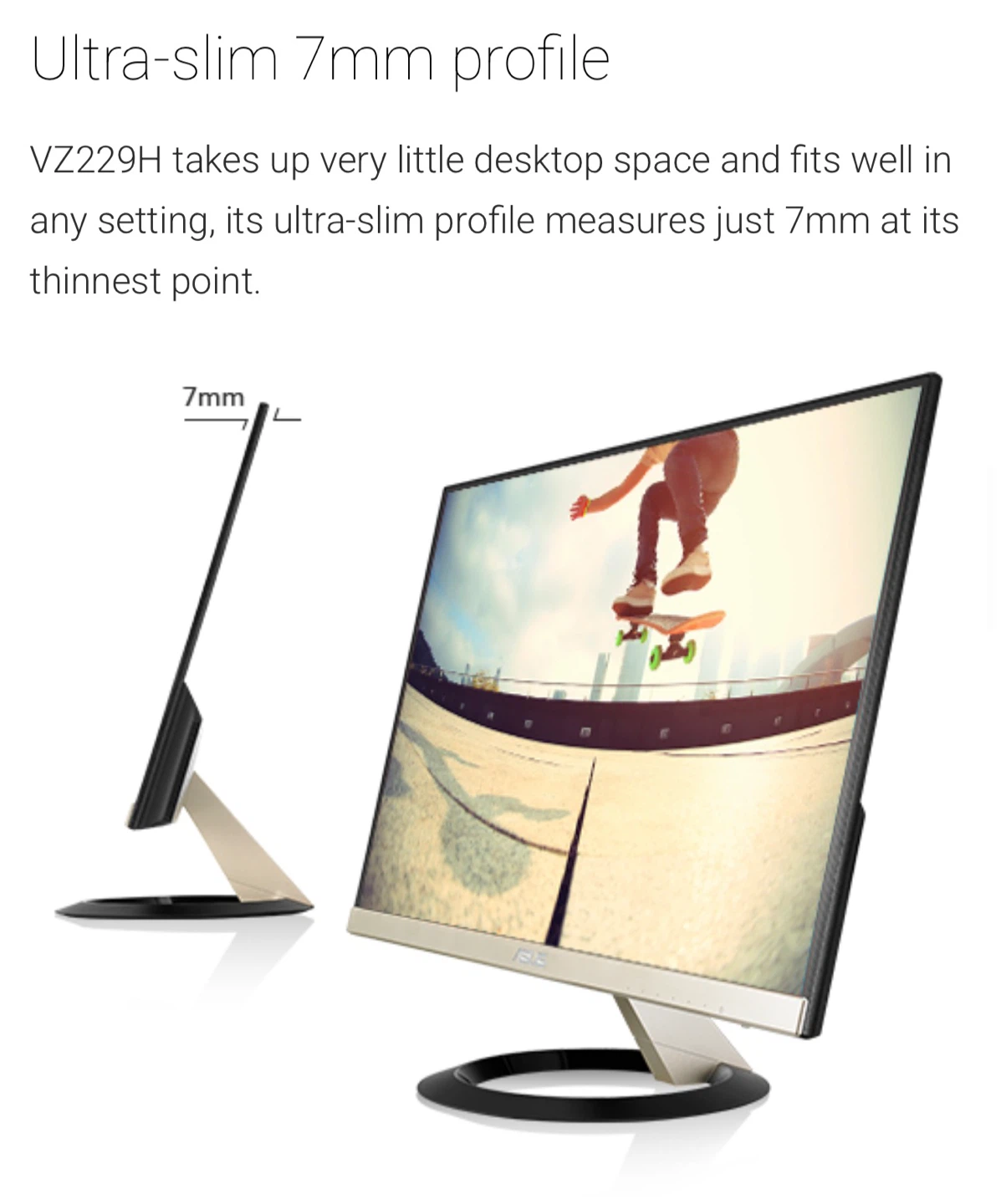 ASUS VZ229H Eye Care Monitor - 22 inch