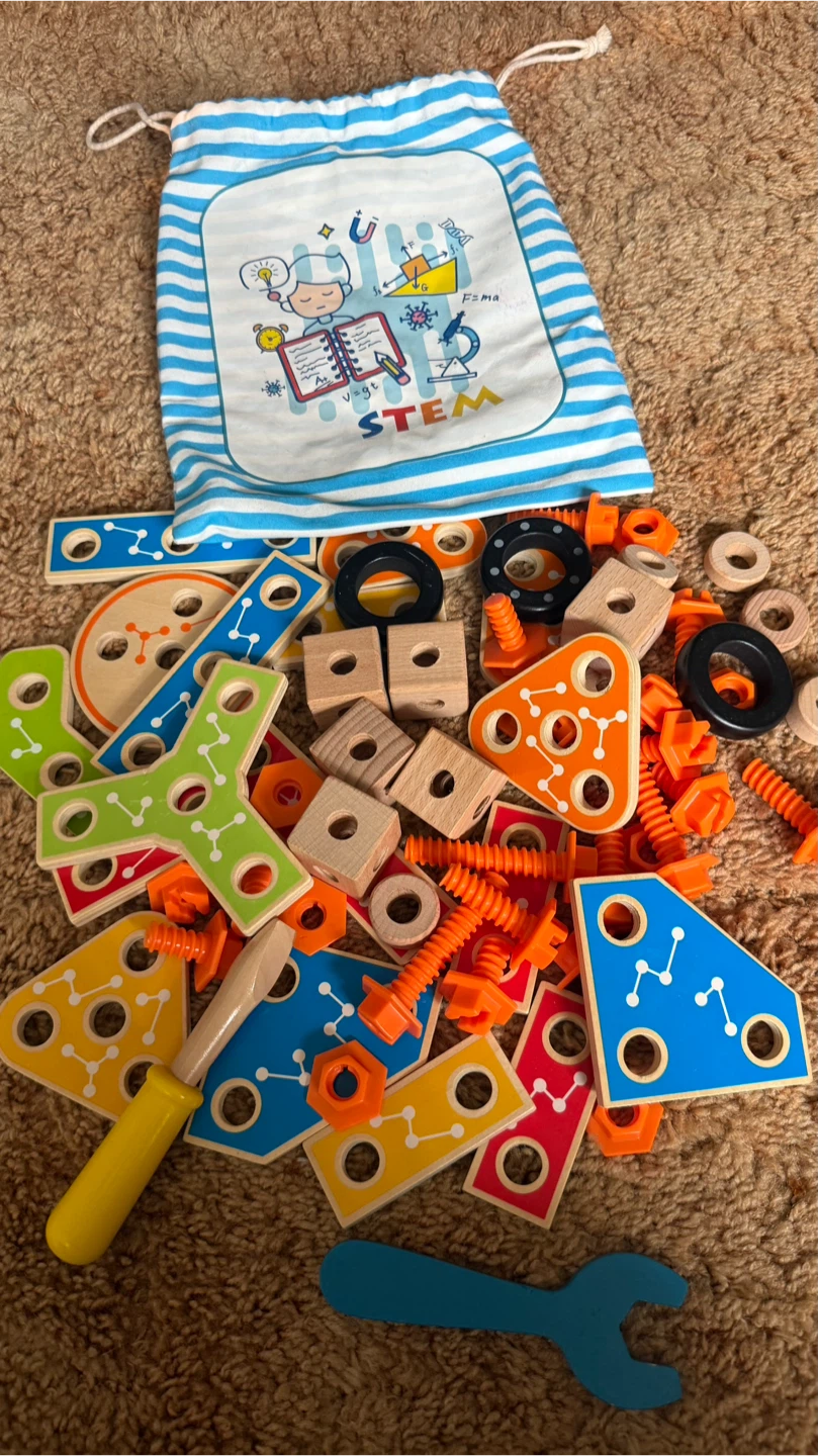 STEM Building Toy Set with Storage Bag check more pictures - photo 2