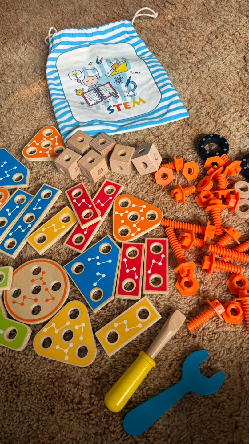 STEM Building Toy Set with Storage Bag check more pictures - photo 4