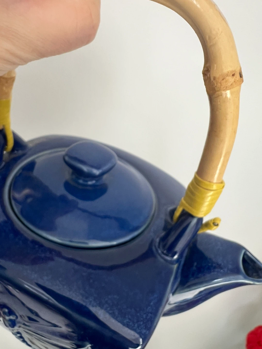 Adeline Fine Porcelains Blue Dragonfly Teapot and Cups Set - photo 3