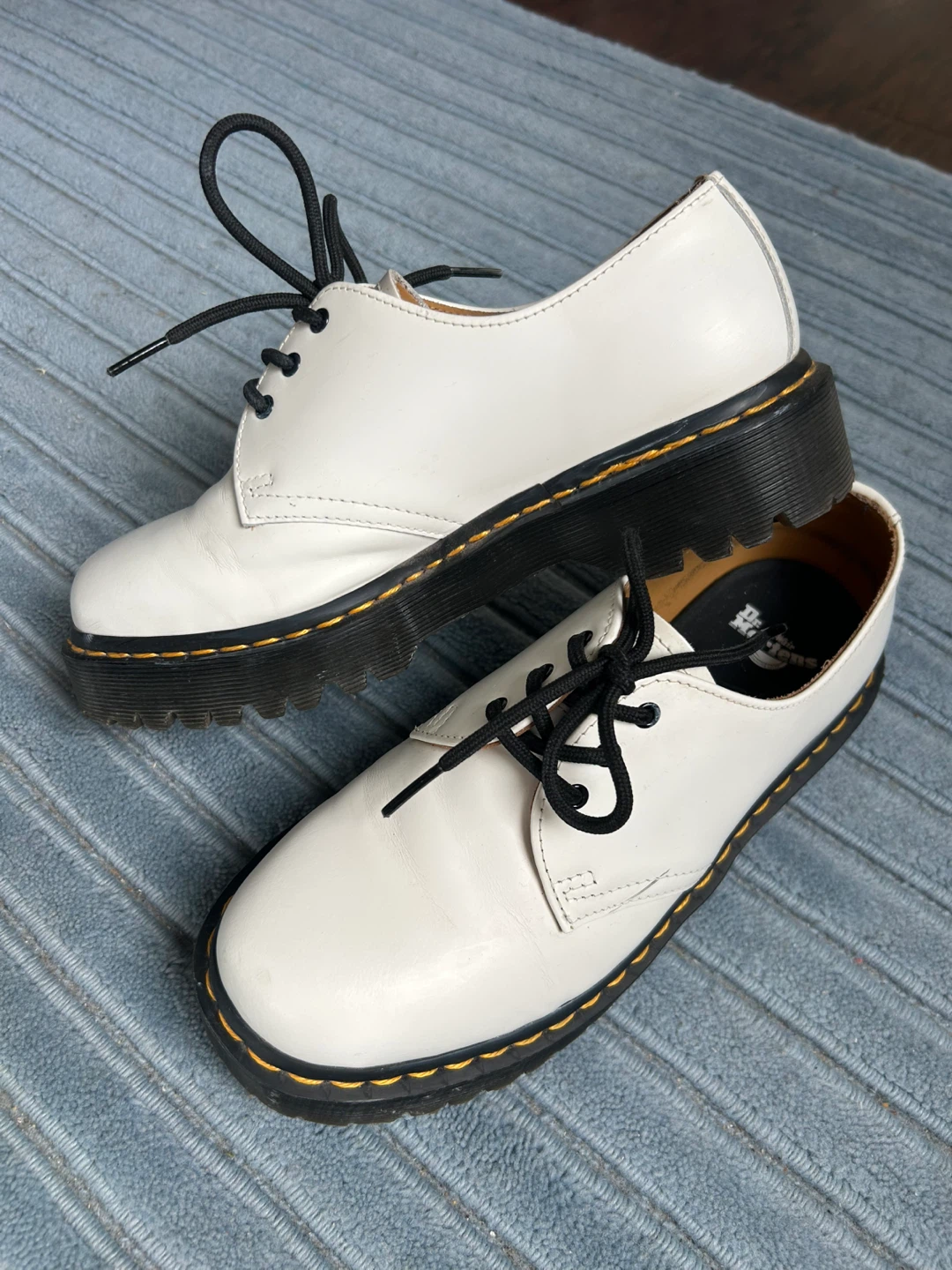 MOVING SALE: Dr. Martens 1461 Bex White Leather – Size EU 39