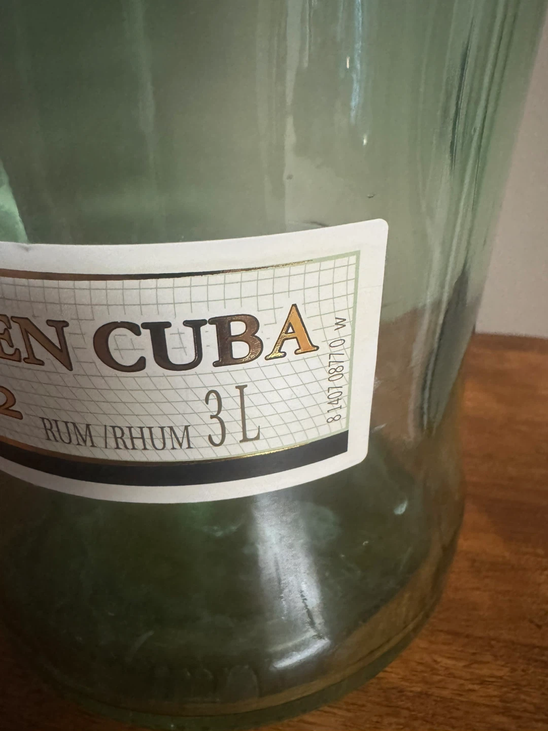 EMPTY Giant Bacardi Rum Bottle - 3L - photo 3