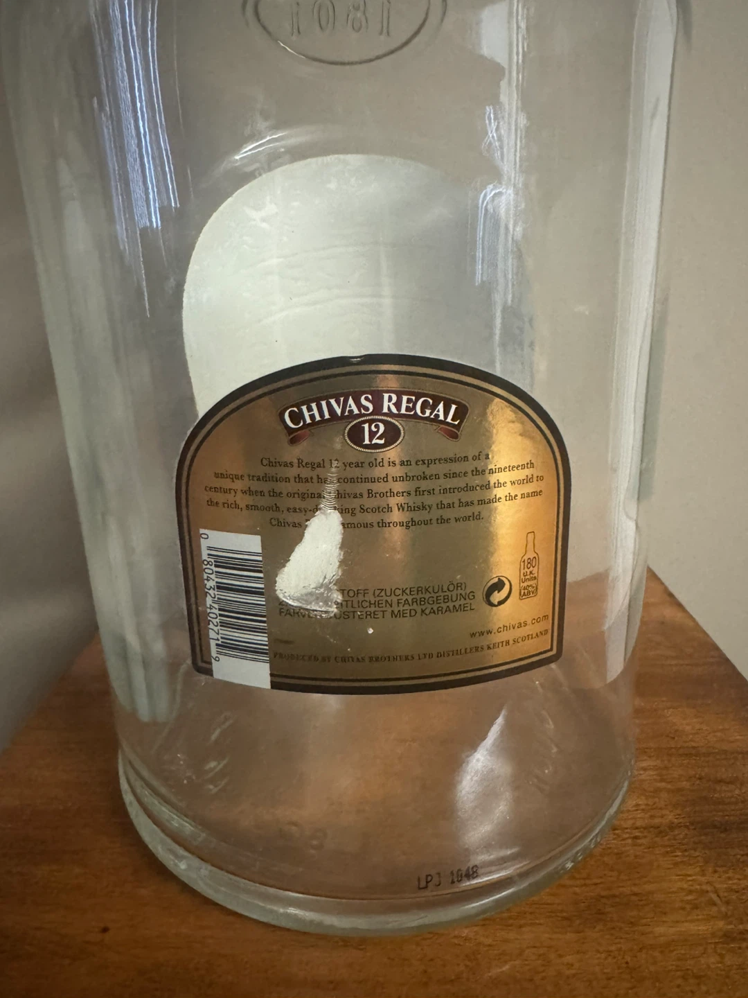 EMPTY Chivas Regal 12 Yr Scotch Whisky Bottle - 4.5 Litres - photo 4
