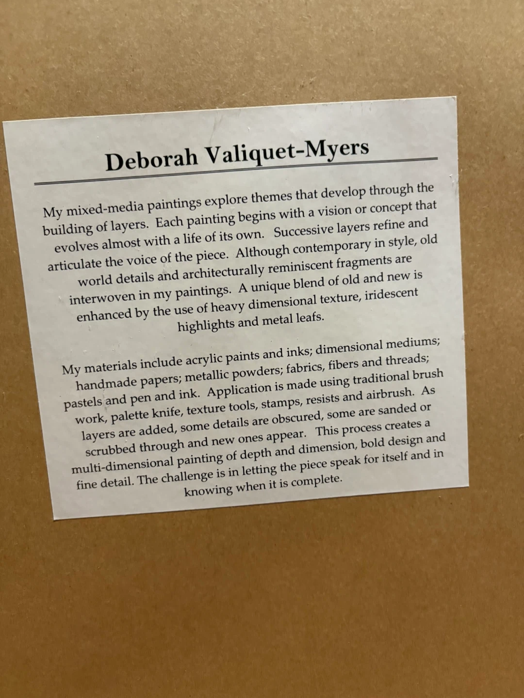 Framed Mixed Media Wall Art by Deborah Valiquet-Myers - photo 2