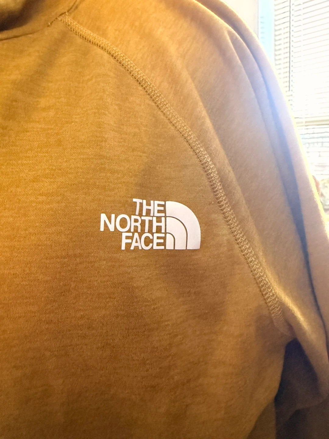 The North Face Men's Fleece Hoodie - Mustard Yellow - Size M - photo 4
