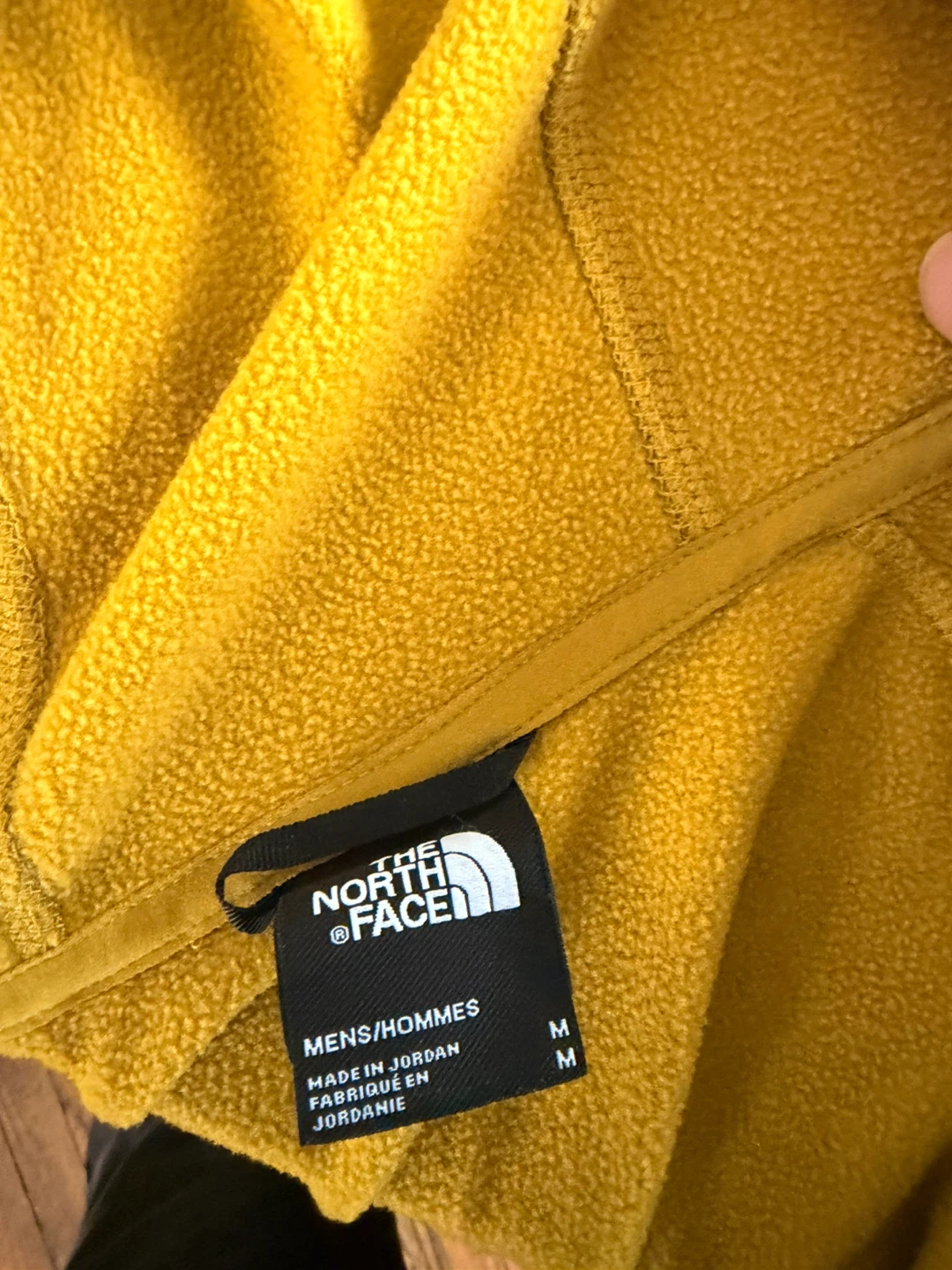 The North Face Men's Fleece Hoodie - Mustard Yellow - Size M - photo 3