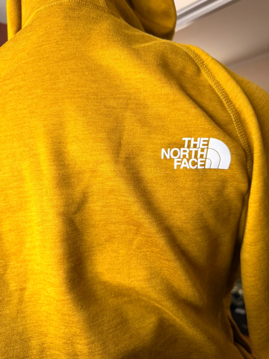 The North Face Men's Fleece Hoodie - Mustard Yellow - Size M - photo 5