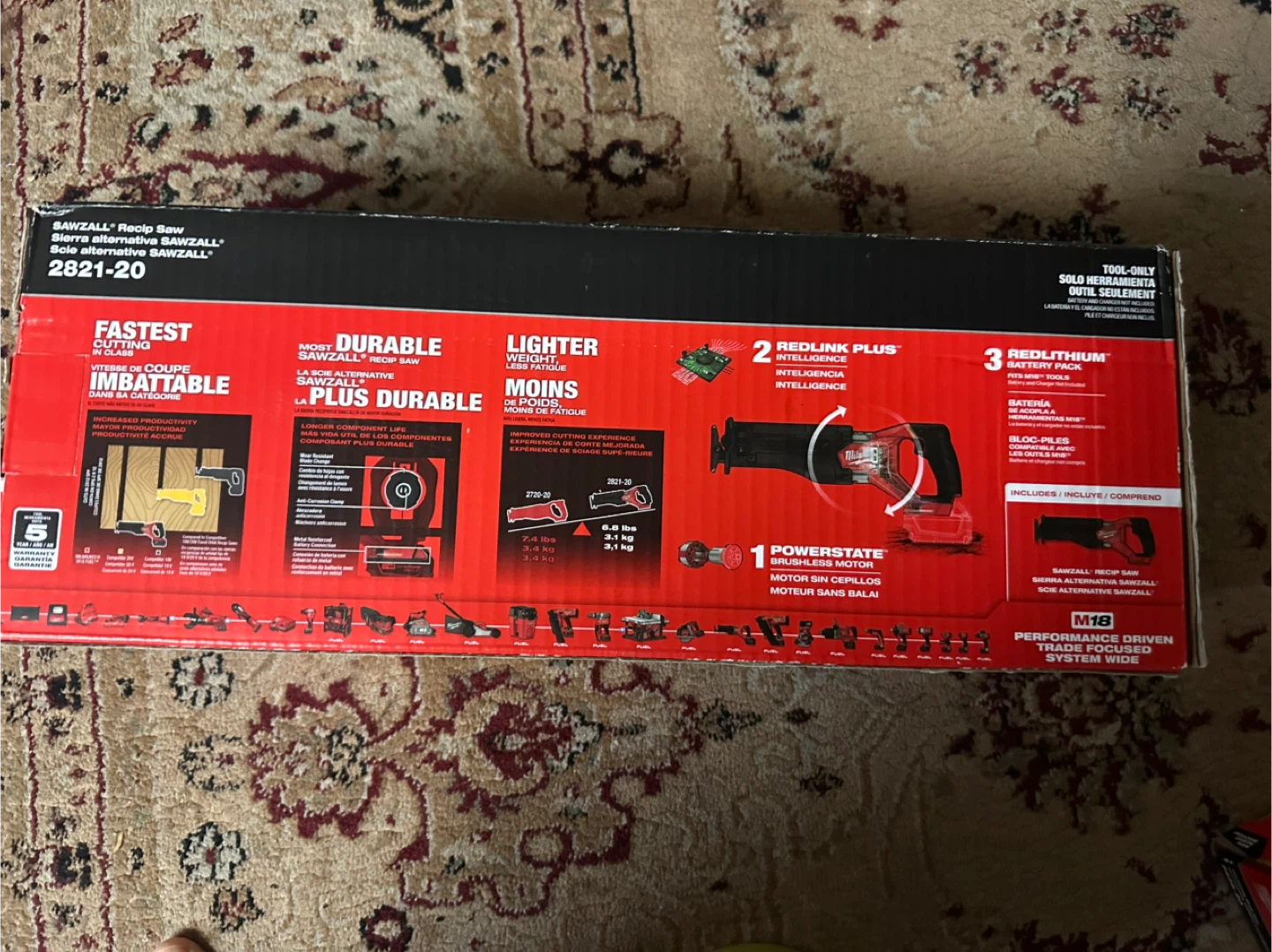 Milwaukee M18 FUEL SAWZALL Recip Saw 2821-20 - photo 3