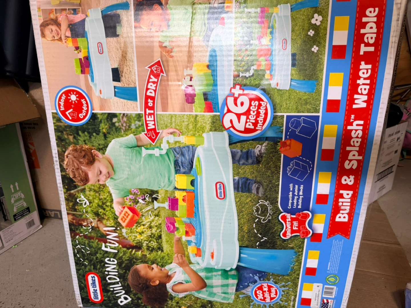 Little Tikes Build & Splash Water Table with 26+ Pieces