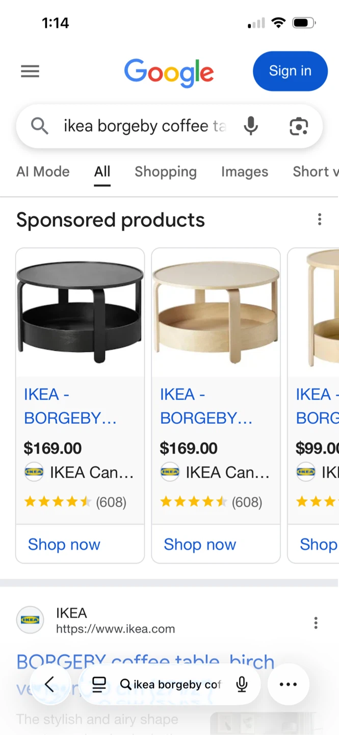 IKEA Borgeby Coffee Table