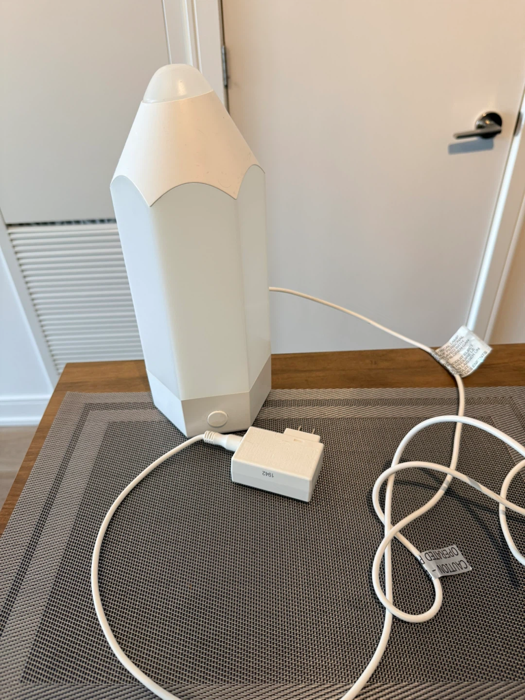 White Pencil Shaped Desk Lamp with Adapter - photo 2