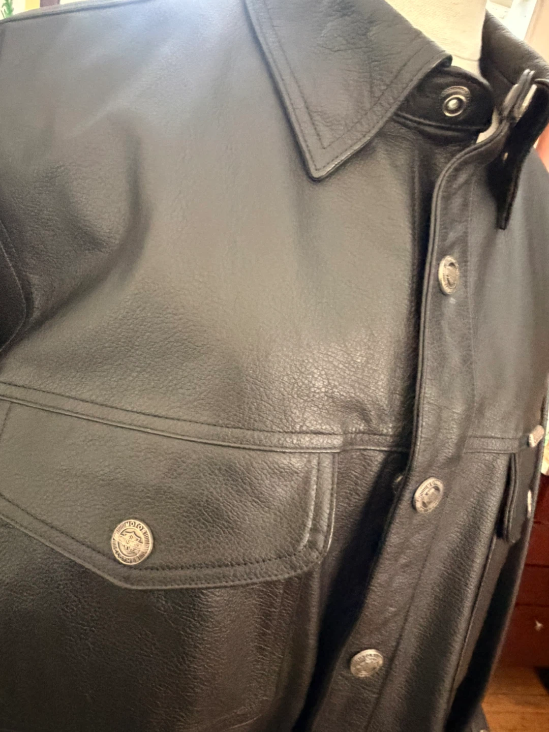 Harley-Davidson Black Leather Jacket Men's Size L - photo 3