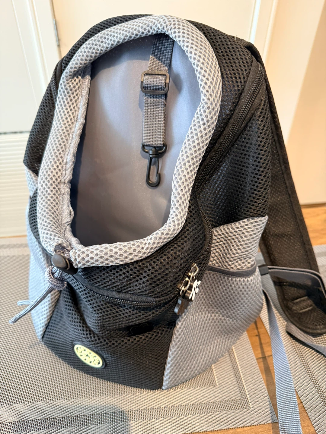 Black & Grey Pet Carrier Backpack