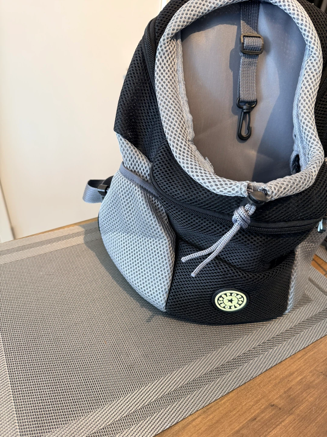 Black & Grey Pet Carrier Backpack - photo 2