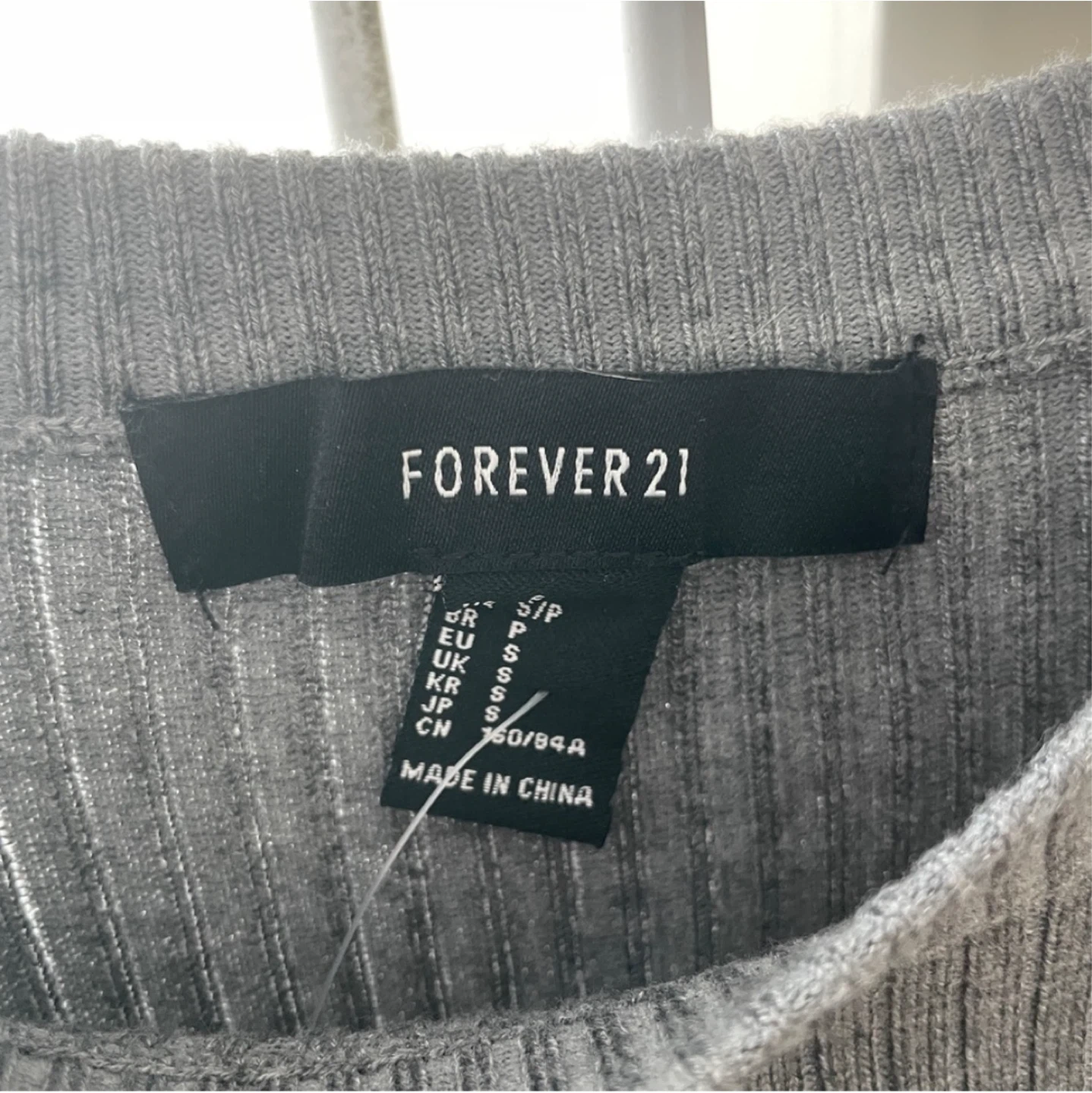Forever21 grey ribbed bodycon dress (size S) - photo 2