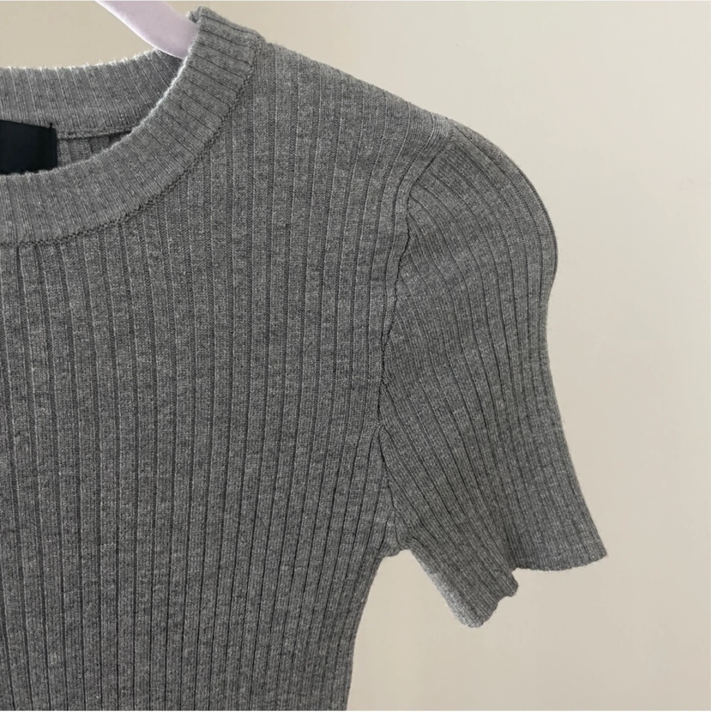 Forever21 grey ribbed bodycon dress (size S) - photo 3