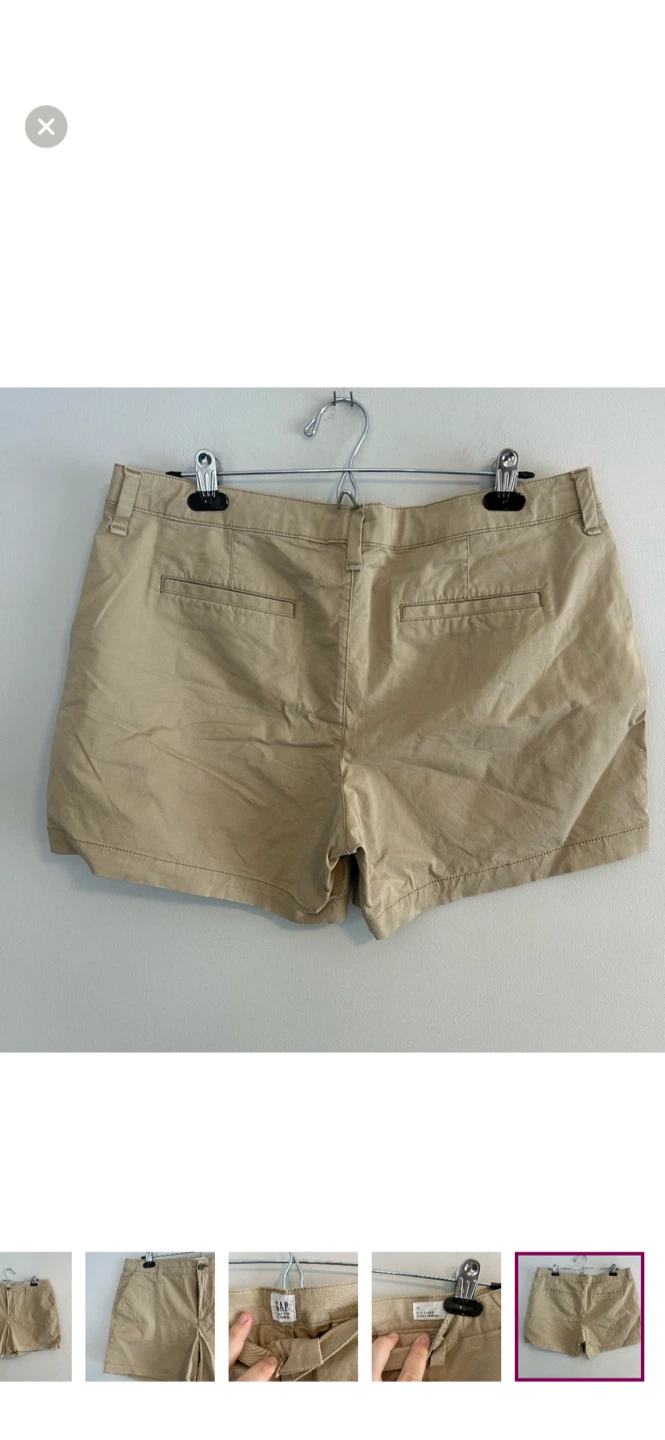 GAP City Short Urbain Khaki Women's Size 12 - photo 5