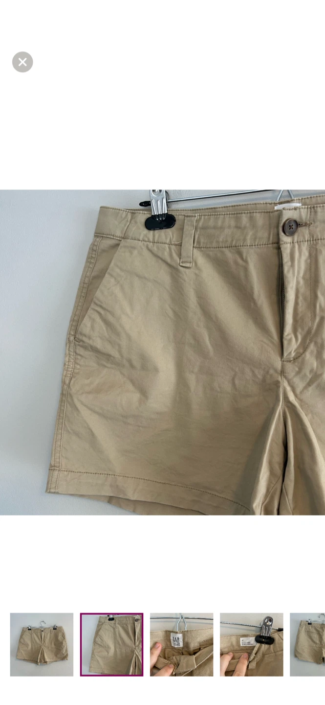 GAP City Short Urbain Khaki Women's Size 12 - photo 2