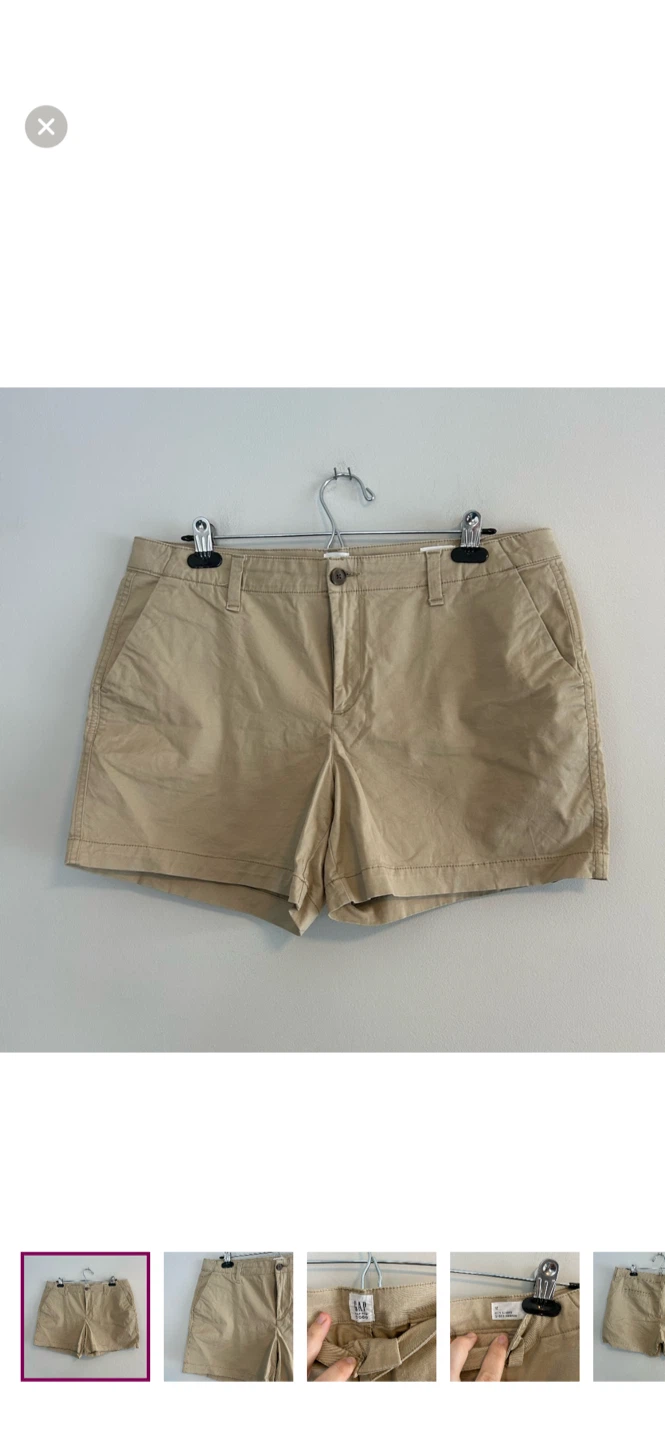 GAP City Short Urbain Khaki Women's Size 12