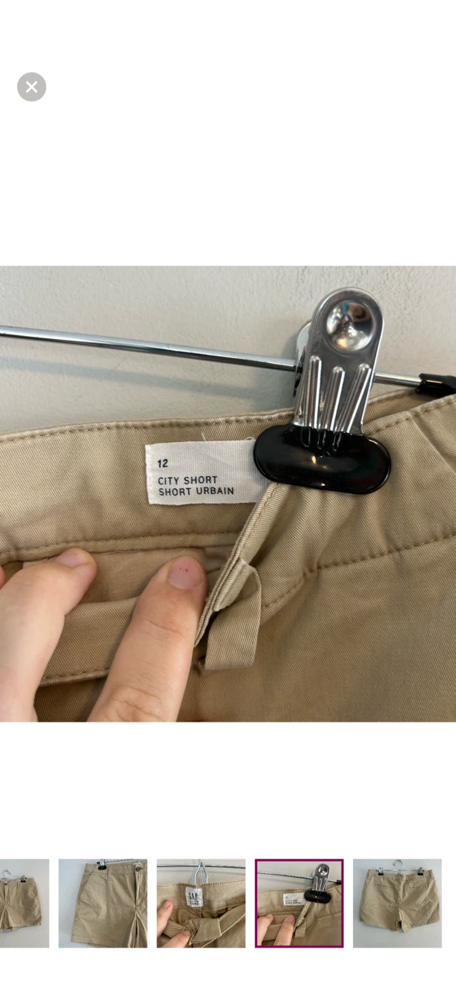 GAP City Short Urbain Khaki Women's Size 12 - photo 4