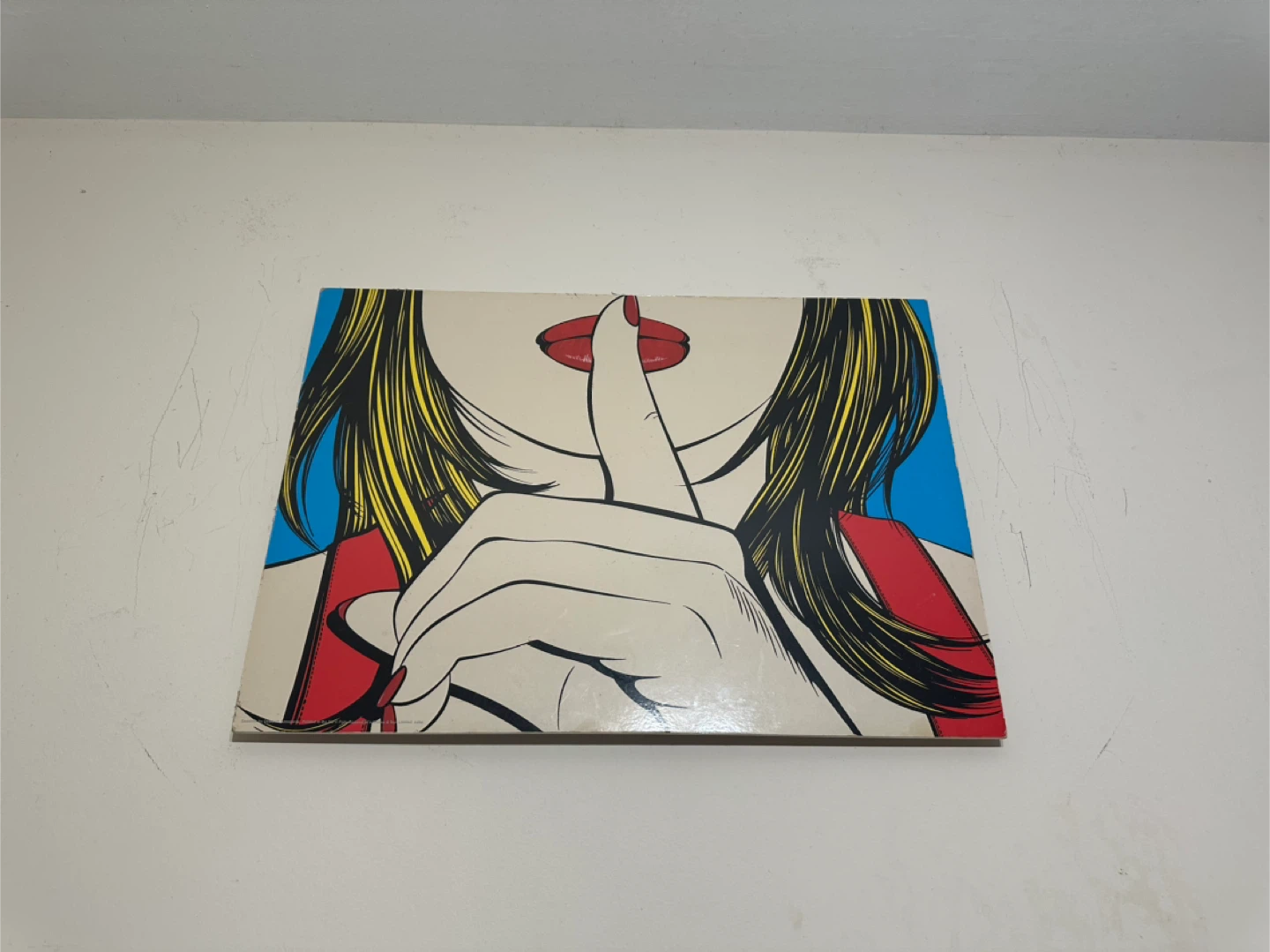 Pop Art Style Print - Woman Shushing