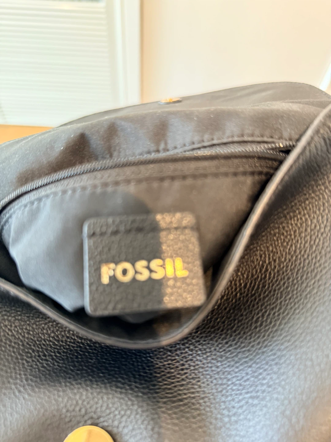 Fossil Black Leather Backpack - photo 4