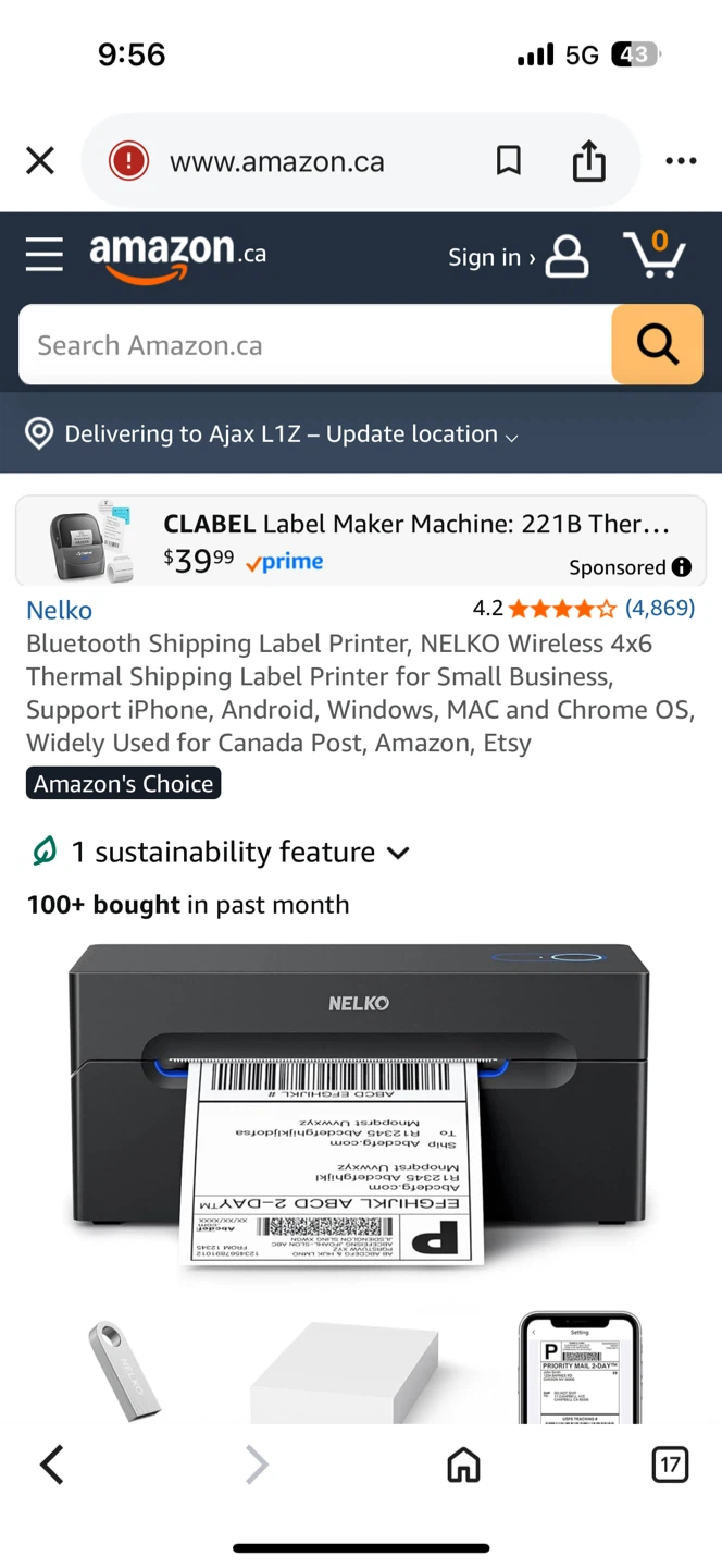Nelko Thermal Label Printer PL70e-BT - photo 2
