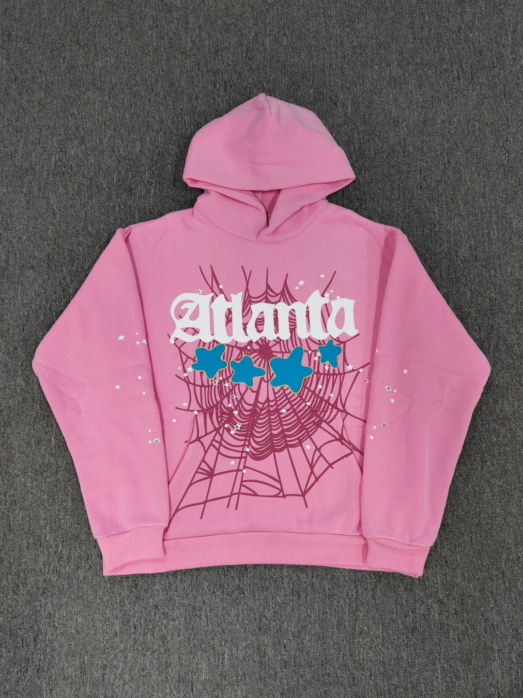 Pink Atlanta spider Hoodie