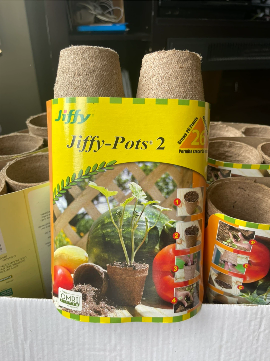 24packs of  Jiffy-Pots 2" 26pk