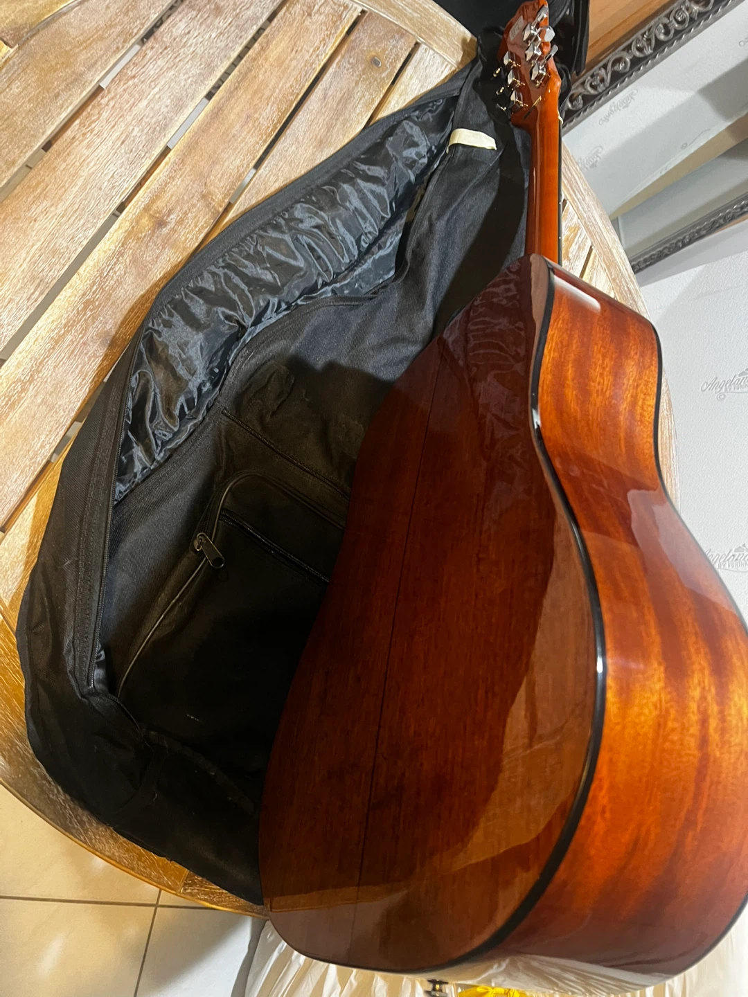 Epiphone Acoustic Guitar with Gig Bag and Korg Tuner - photo 2