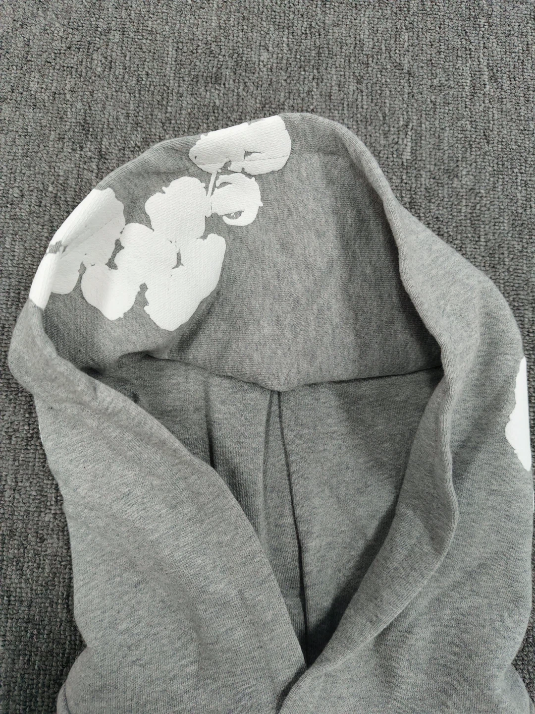 Grey Denim Tear Hoodie - photo 3