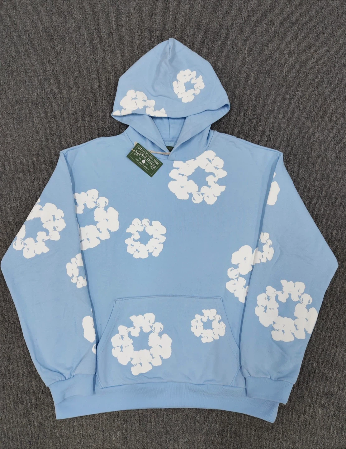 Light Blue Denim Tears Hoodie