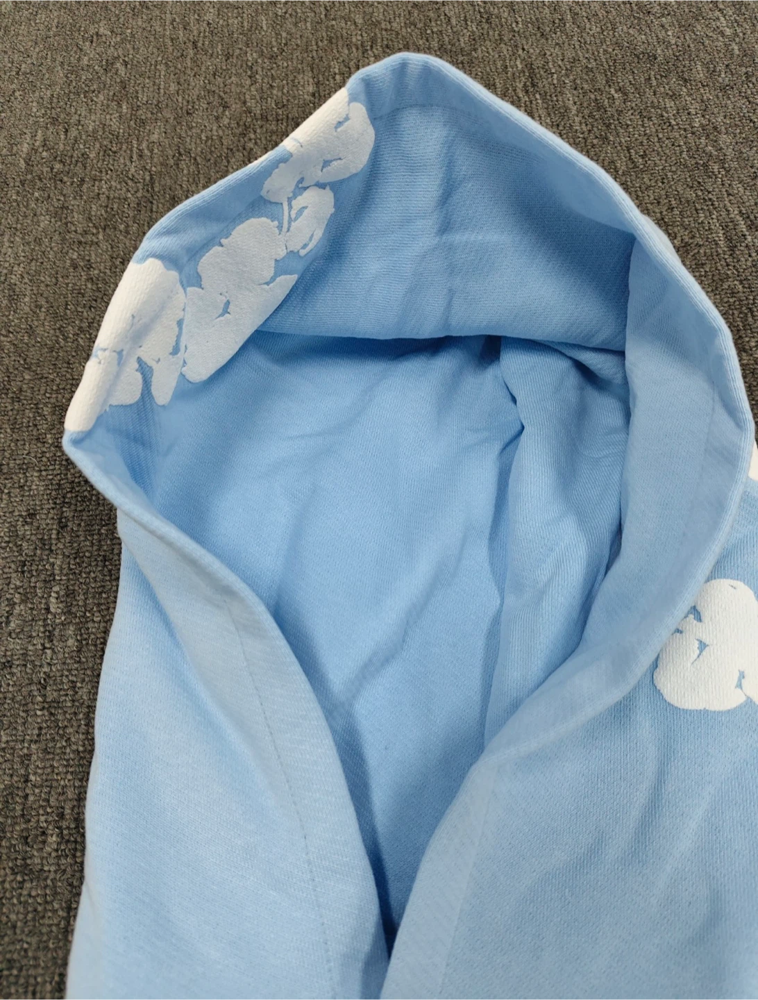 Light Blue Denim Tears Hoodie - photo 3