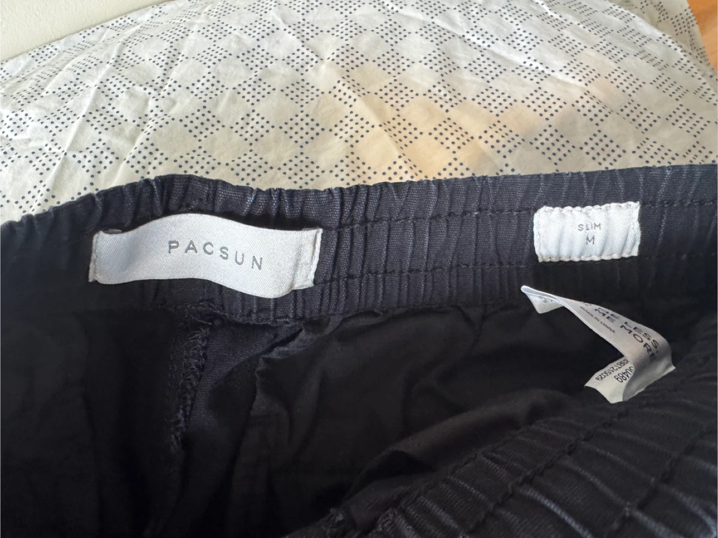 PacSun Slim Cargo Pants Black Size M - photo 3