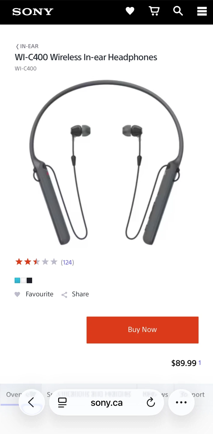 Sony WI-C400 Wireless In-ear Headphones - photo 5