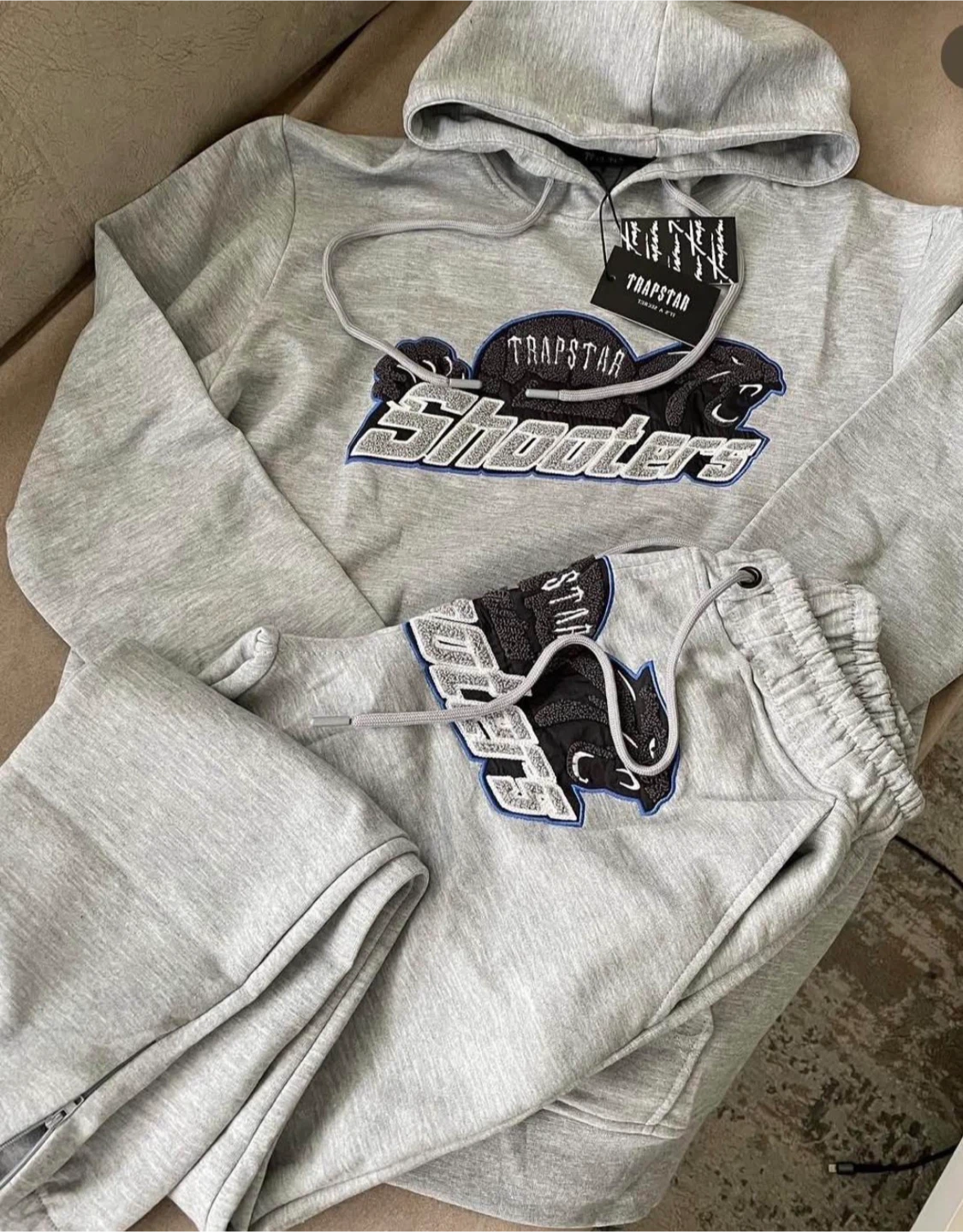 TRAPSTAR Shooters Grey Hoodie & Sweatpants Set - photo 2