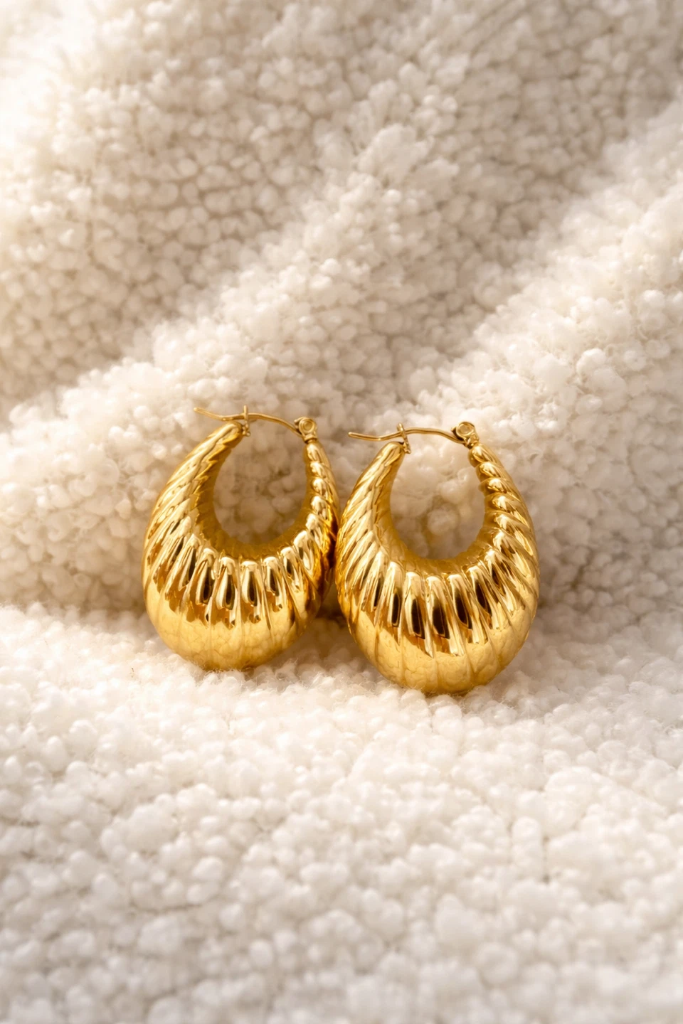 Gold-tone earrings