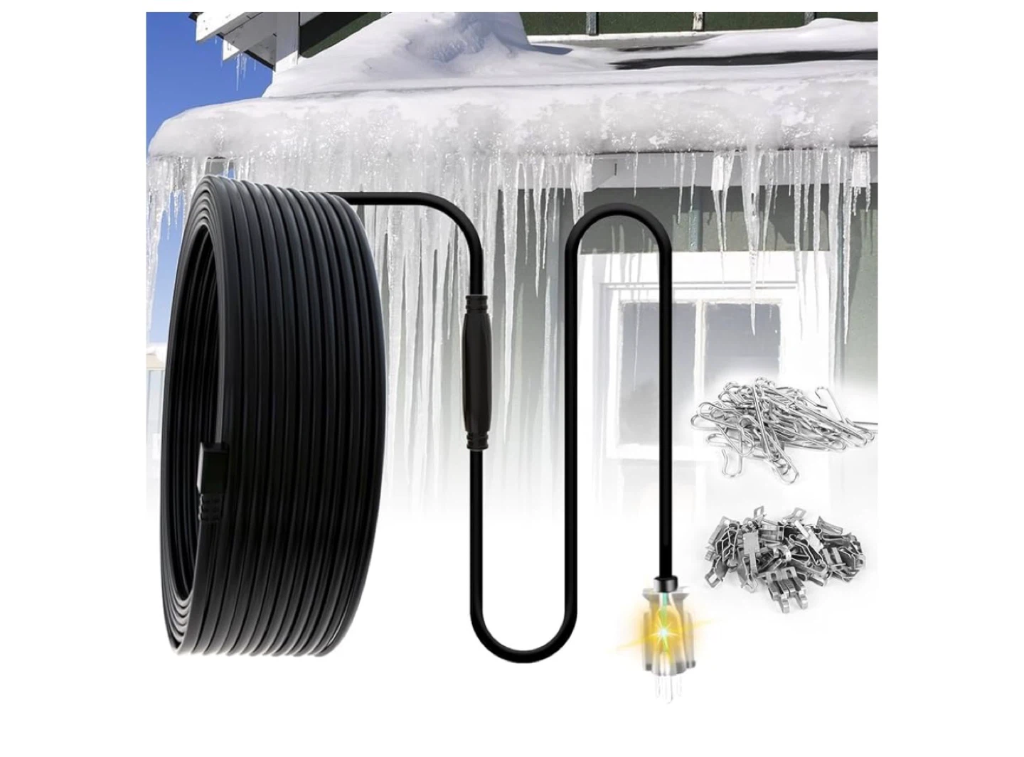 Heated Cable for Pipes, Roofs, and Gutters - 5W/ft