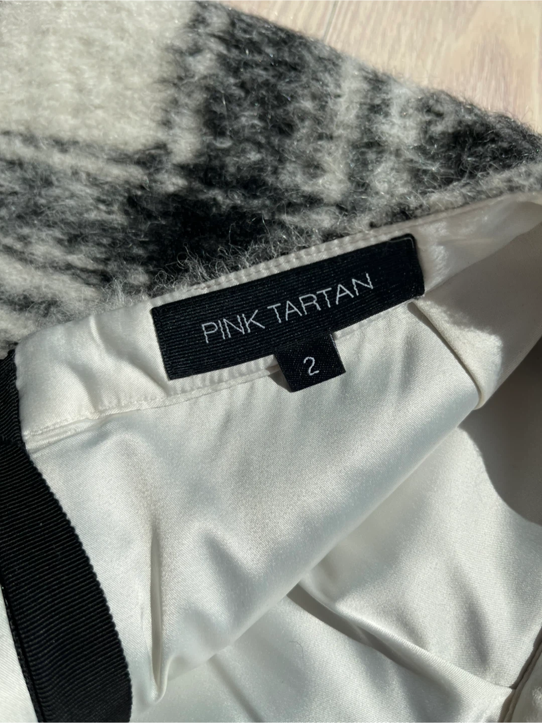 Pink Tartan Plaid Wool Blend Skirt Size 2 - photo 3