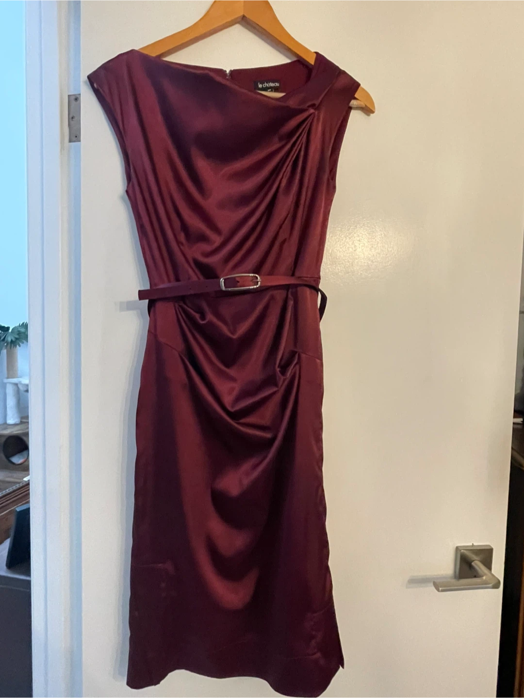 Le Château Women's Burgundy Dress Size S/P