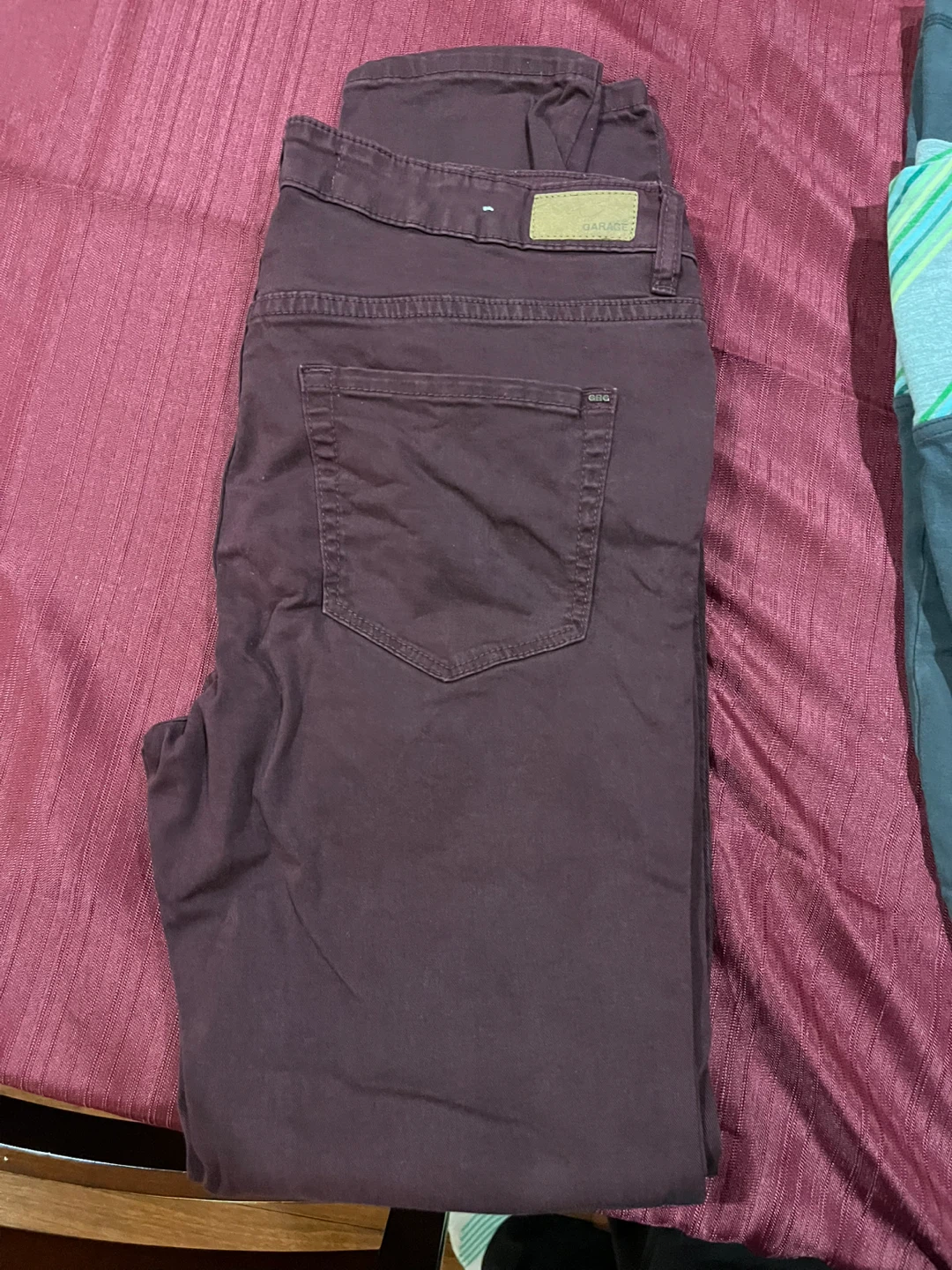 Garage Burgundy Pants Size 09