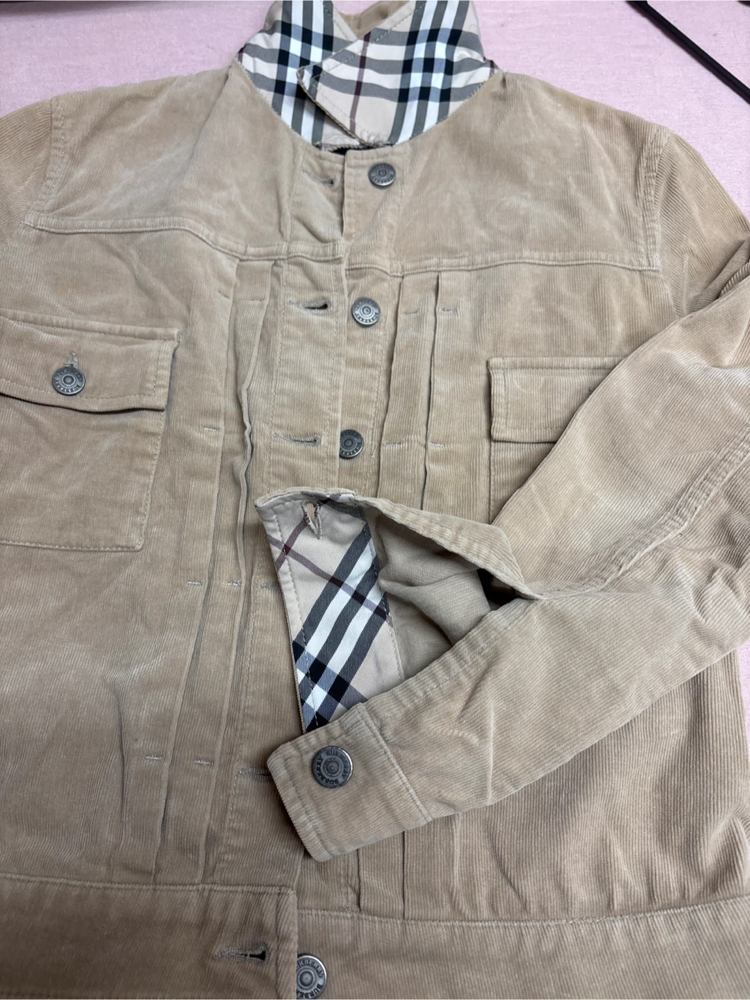 Burberry London Corduroy Jacket Beige - photo 4