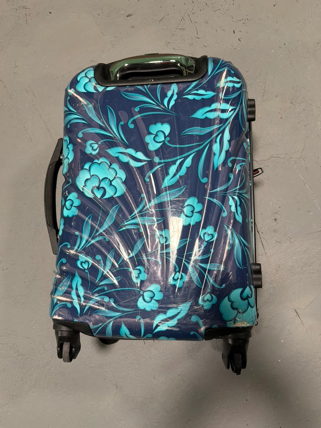 Floral Print Hardside Spinner Luggage