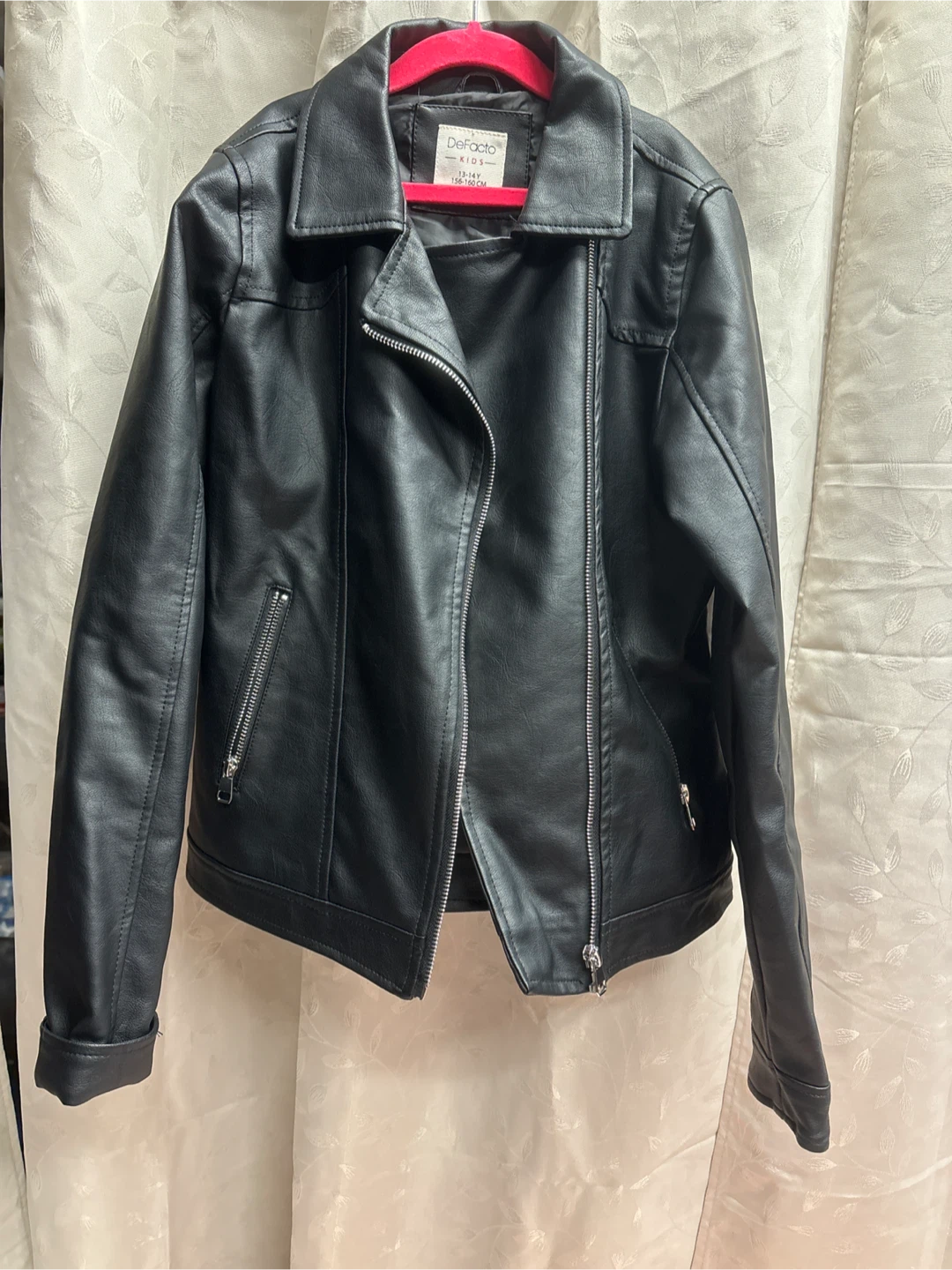 DeFacto Kids Faux Leather Moto Jacket