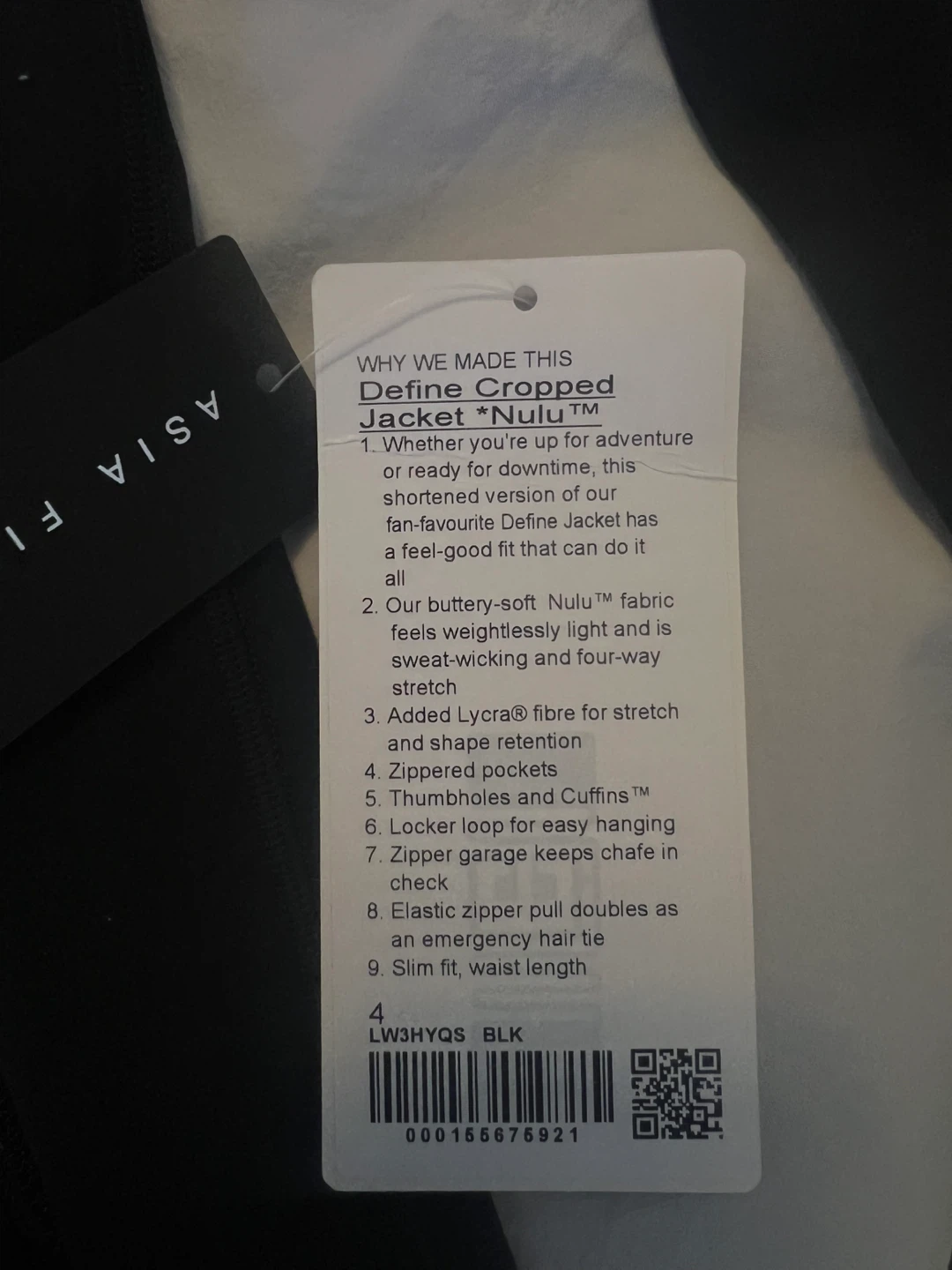 Lululemon Define Jacket Nulu Black - photo 4