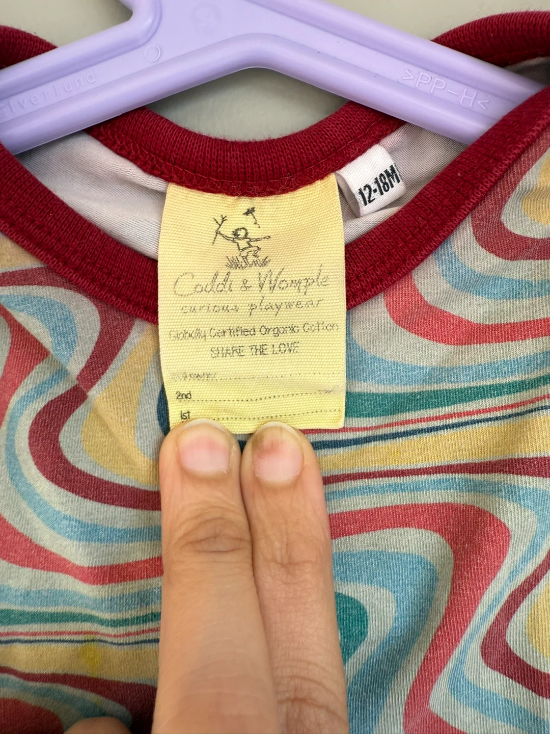 🥕 Coldes & Womple Organic Cotton Long Sleeve Bodysuit 12-18M - photo 4