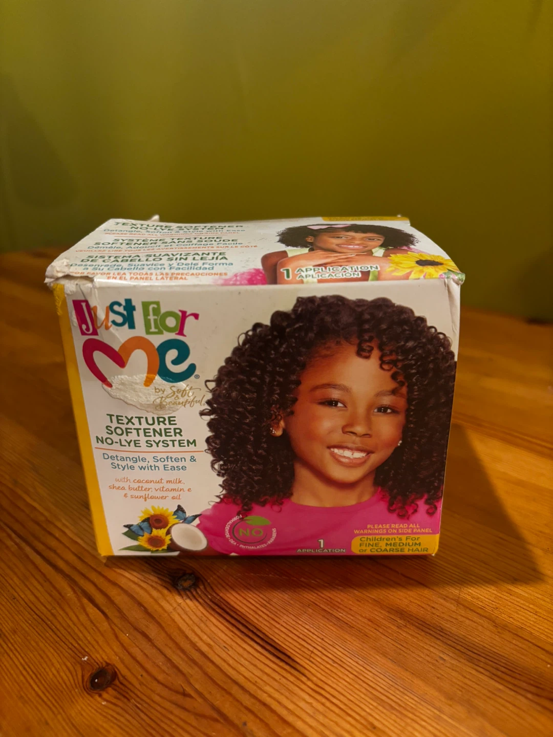 Just for Me Texture Softener No-Lye System Hair Kit