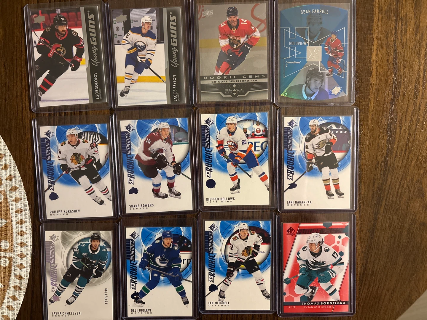 Hockey Trading Cards - Rookies / Young Guns