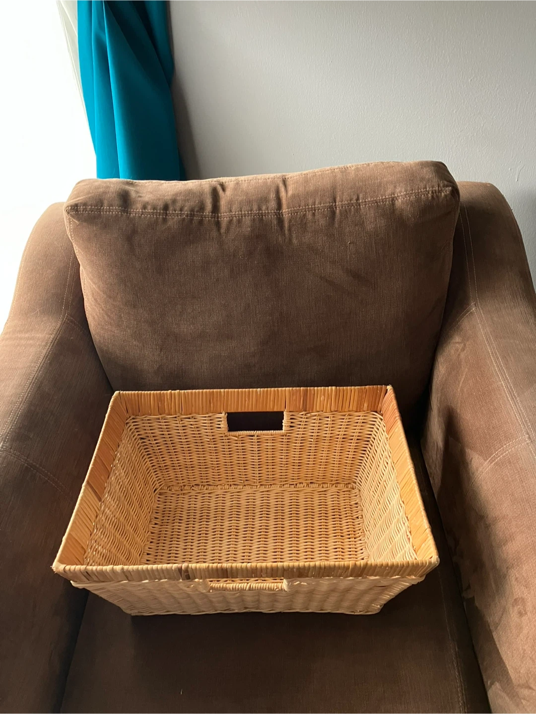Wicker Storage Basket with Handles